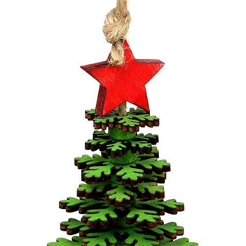 položky Vánoční stromeček k zavěšení zelený 14cm