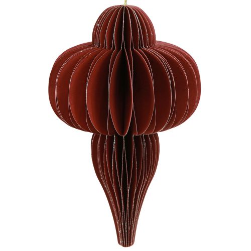 položky Vánoční ozdoby na stromeček z papíru Bordeaux 20cm 2ks