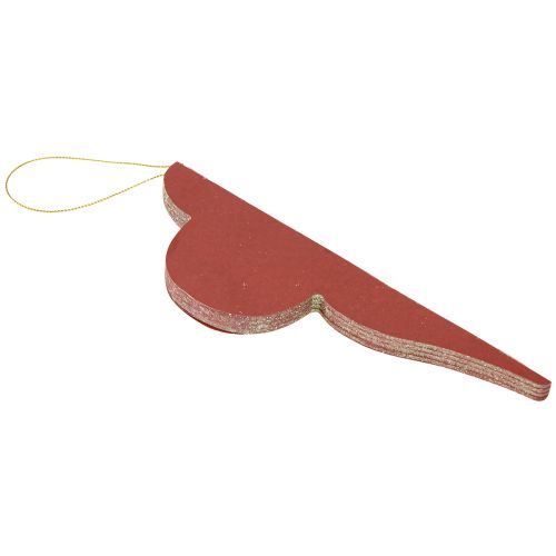 položky Vánoční ozdoby na stromeček z papíru Bordeaux 20cm 2ks