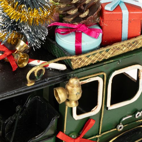 položky Vánoční dekorace auto vánoční auto vintage zelené 15×7×16cm