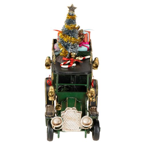 položky Vánoční dekorace auto vánoční auto vintage zelené 15×7×16cm