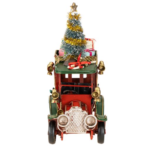 položky Vánoční dekorace auto vánoční auto vintage červené 15×7×16cm
