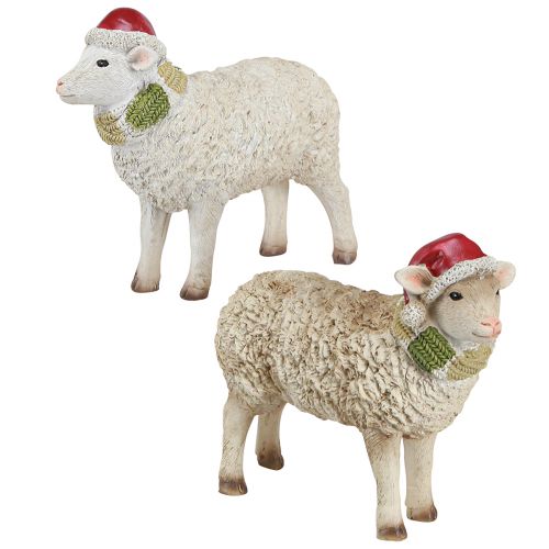 položky Vánoční figurky ovečky s čepicí a šálou L16cm 2 kusy