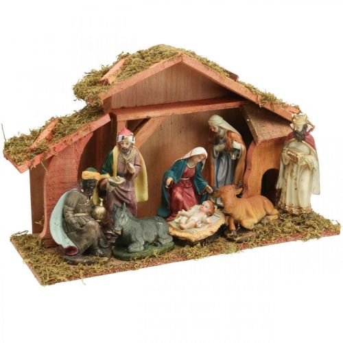 Floristik24 Betlém s postavičkami Betlém Sada vánočních dekorací 40×13×23,5cm