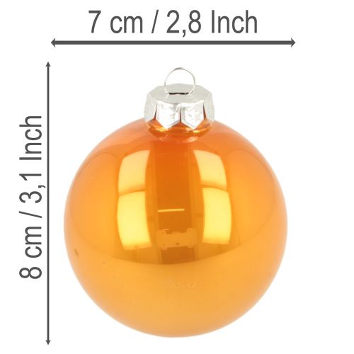 Sada vánočních ozdob, barevné vánoční ozdoby na stromeček, 75 mm, 14 kusů | Floristik24.cz