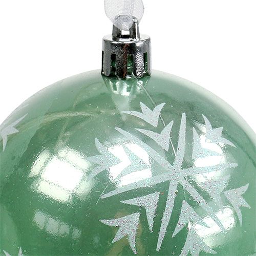položky Vánoční koule Ø8cm světle zelená plastová 1ks