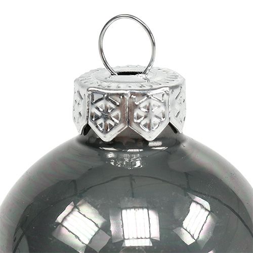 položky Vánoční koule sklenice Ø3,5cm růžová, šedá, krémová 16ks