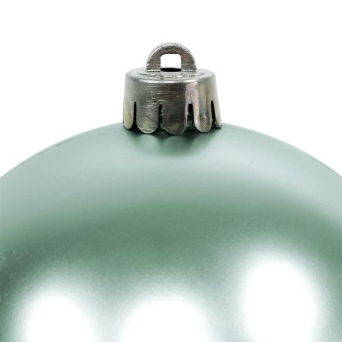 položky Vánoční cetka nerozbitná světle zelená tříděná Ø10cm 4ks