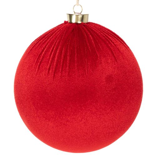 Velká červená vánoční ozdoba na zavěšení, 15 cm, 3 kusy
