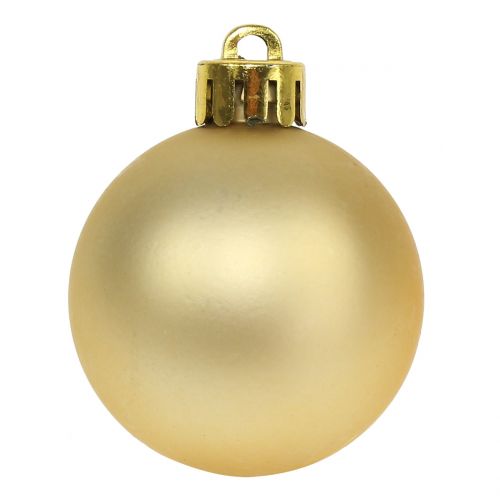 položky Vánoční koule zlatá Ø3,5cm - Ø5,5cm 30ks