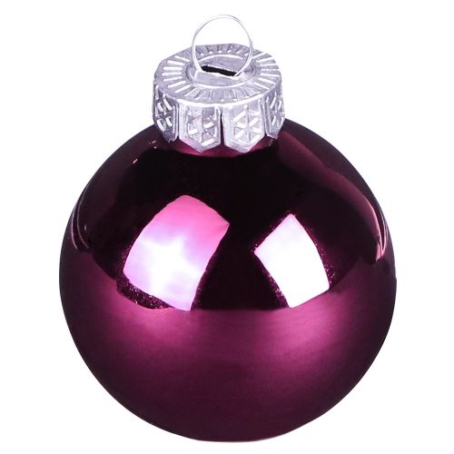 položky Vánoční koule skleněné Berry Mix stromové koule Ø4cm 24 ks