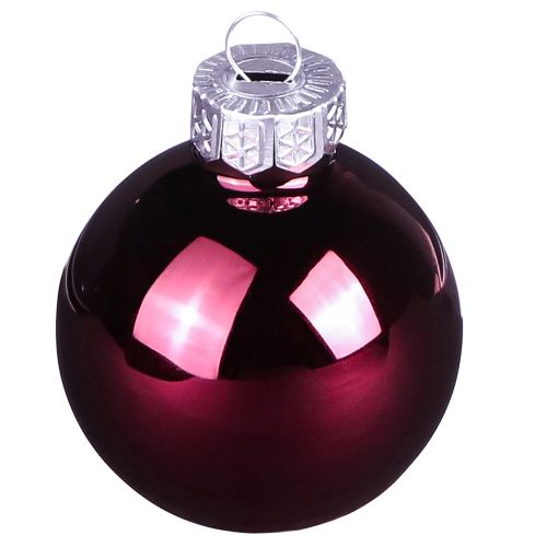 položky Vánoční koule skleněné Berry Mix stromové koule Ø4cm 24 ks