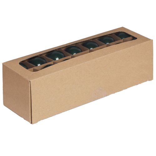 Floristik24 Vánoční koule skleněné mini koule na stromeček zelené Ø4cm 24 ks
