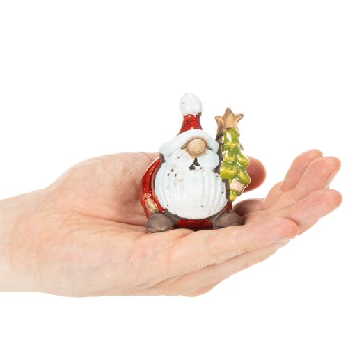 Figurka Santa Clause s vánoční ozdobou, 7 cm, 2 kusy | Floristik24.cz