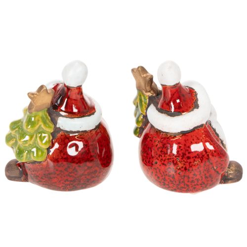 Figurka Santa Clause s vánoční ozdobou, 7 cm, 2 kusy | Floristik24.cz