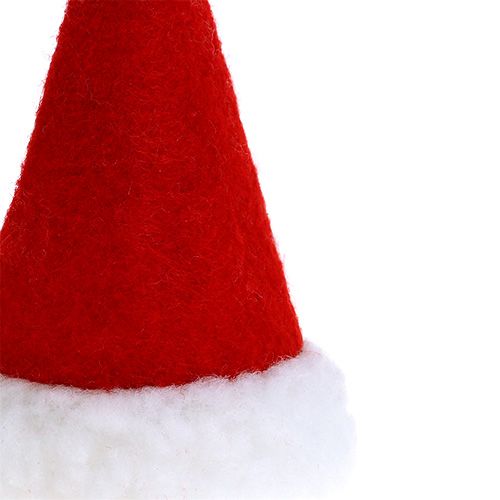 Floristik24 Vánoční čepice červené 10cm 12ks