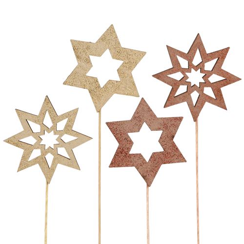 Floristik24 Vánoční zátky bronzové zlaté Ø5,5cm 18 ks