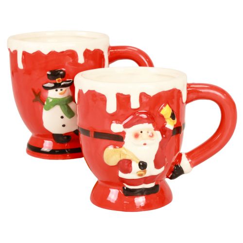 položky Vánoční hrníčky hrníček Santa Claus keramický 10,5cm 2ks
