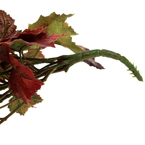 Floristik24 Věšák z vinných listů zelený, bordeaux 67cm