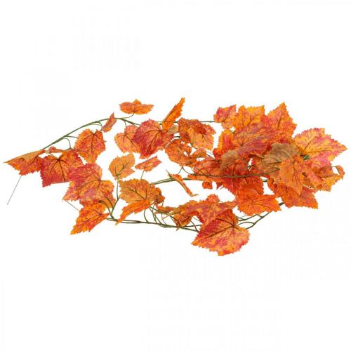 Floristik24 Vinné listy girlanda listy girlanda červená oranžová podzimní L210cm