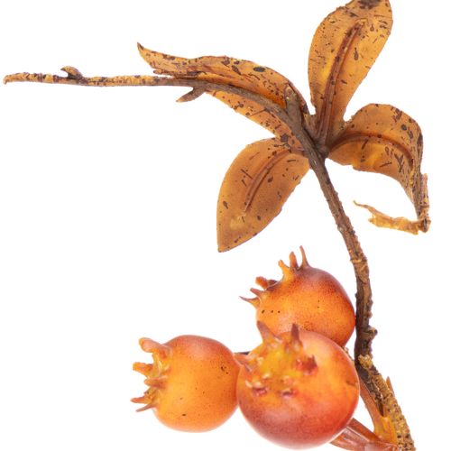 Umělá větvička hlohu, podzimní dekorace, 75 cm | Floristik24.cz