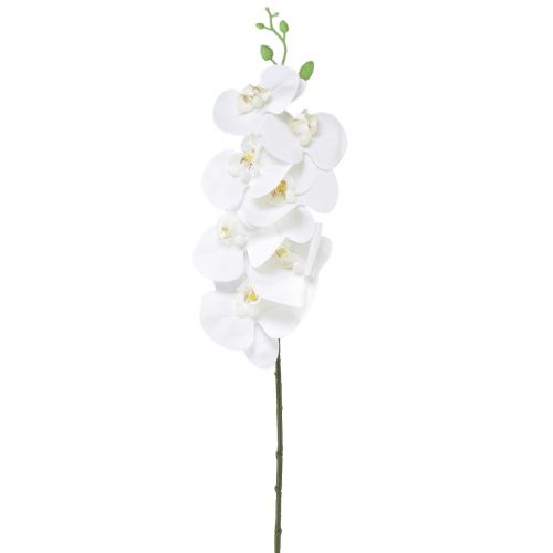 Floristik24 Bílá umělá orchidej Phalaenopsis Real Touch H83cm