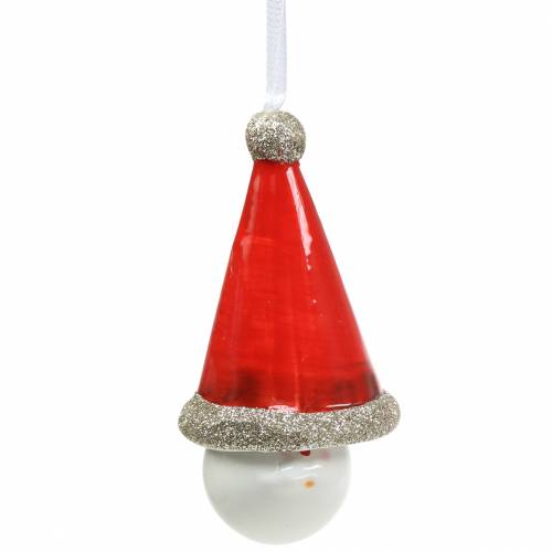 Vánoční dekorace věšák gnome zvoneček 10cm 4ks