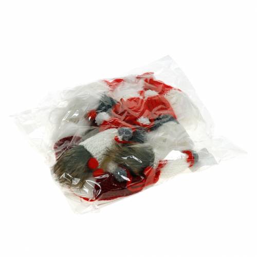 položky Skřítek se špičatým kloboukem na zavěšení červený, bílý, šedý L10–12cm 12ks