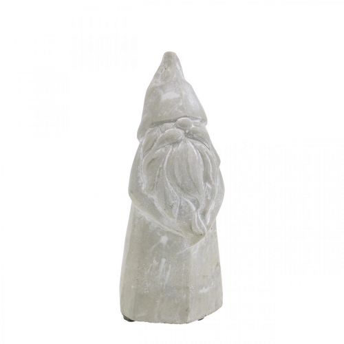 Floristik24 Dekorativní figurka skřítka betonový Santa Claus šedý V18,5cm