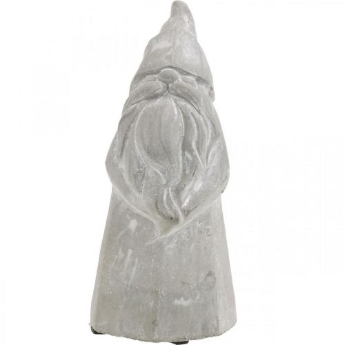 Floristik24 Dekorativní figurka skřítka betonový Santa Claus šedý V18,5cm