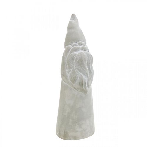 Deco figurka Gnome vánoční dekorace betonově šedá H31cm