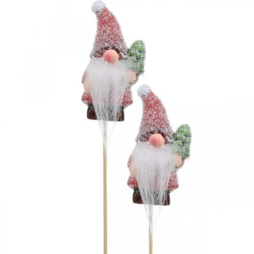 Dekorativní trpaslík Santa Claus ozdobné špunty vánoční 10cm 4ks