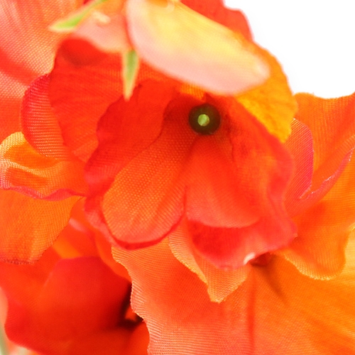položky Hrášek umělá květina oranžová, červená 75cm 3ks