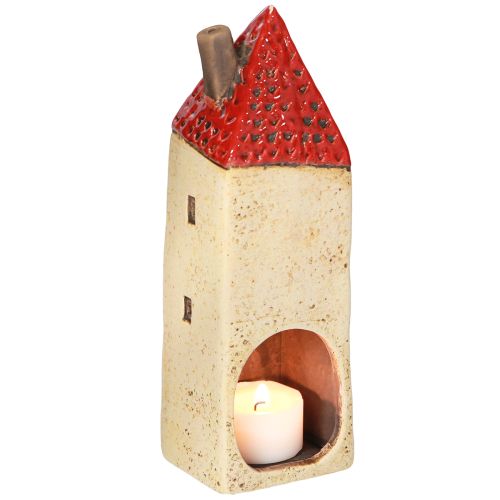 položky Adventní lucerna s keramickým domečkem, podzimní dekorace V18/18,5 cm 2 ks