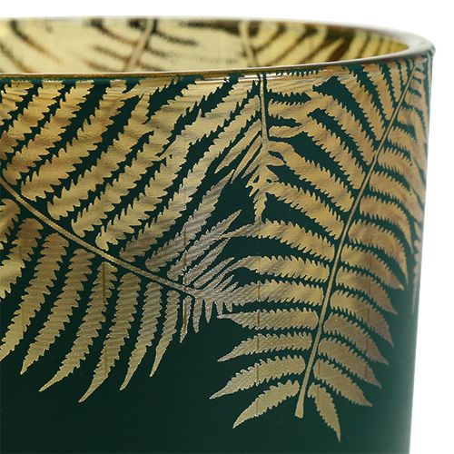 Floristik24 Lucerna skleněná kapradina zelená Ø10cm V12,5cm