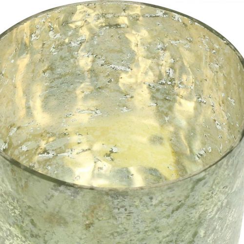 Floristik24 Lucerna skleněný svícen na čajovou svíčku sklo Ø12cm V15cm