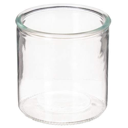 Skleněná válcová váza, průhledná, univerzální, 10 cm, 3 kusy