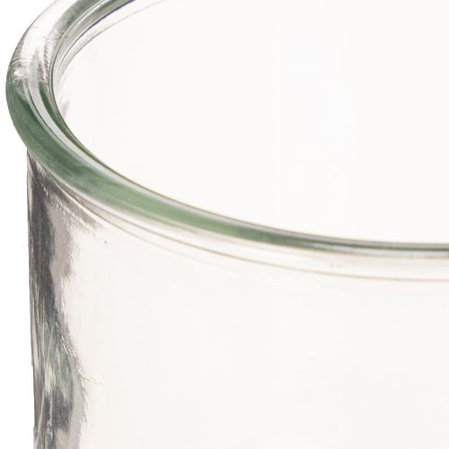 Skleněný držák na čajové svíčky, kulatý, čiré sklo, univerzální, 12 cm, 2 kusy | Floristik24.cz