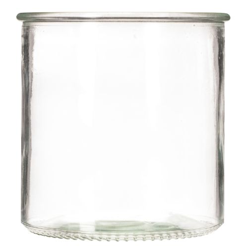Skleněný držák na čajové svíčky, kulatý, čiré sklo, univerzální, 12 cm, 2 kusy | Floristik24.cz