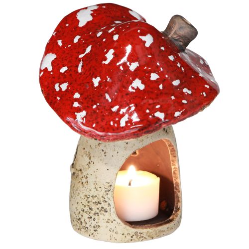 položky Keramická lucerna muchomůrky podzimní dekorace V12,5/14cm 2 ks