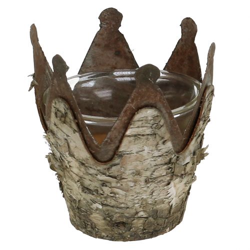 Floristik24 Koruna lucerny s břízou a kovem Ø7cm V7,5cm 3ks