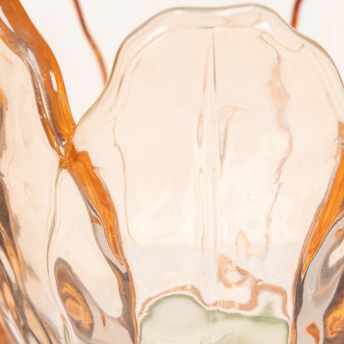 položky Skleněný svícen na čajovou svíčku ve tvaru tulipánu, vintage styl, romantická bytová dekorace, 20 cm