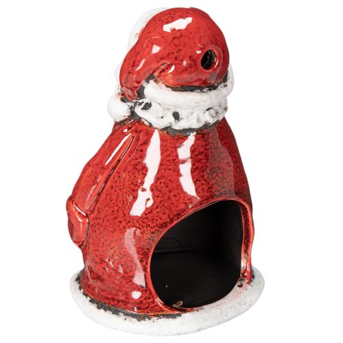 Dekorativní figurka Santa Clause jako svíčka na čajové svíčky s hvězdami, dekorace na stůl, 15 cm | Floristik24.cz