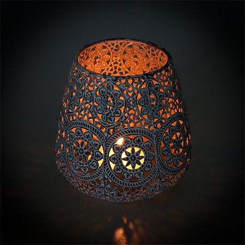 Floristik24 Lucerna bílá Ø12cm H13cm 1ks