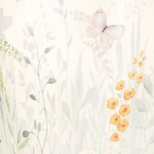 položky Dekorativní skleněná lucerna s motivem motýlí louky pro stylové bytové doplňky, 18 cm, 2 kusy