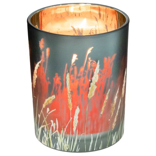 položky Elegantní dekorativní lucerna s motivem trávy pro útulné bydlení, 12,5 cm, 2 kusy.