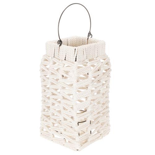 Závěsná lucerna, letní dekorace, makramé V35,5 cm Š19 cm nakoupit | Floristik24.cz