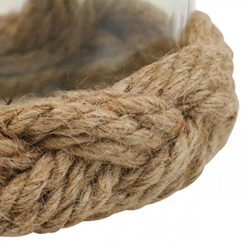 Floristik24 Lucerna ze skleněných přírodních vláken konopí pletená Ø13cm V10cm