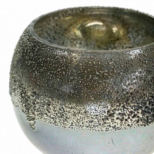 položky Lucerna skleněná stříbrná Ø8,5cm V6,5cm 4ks