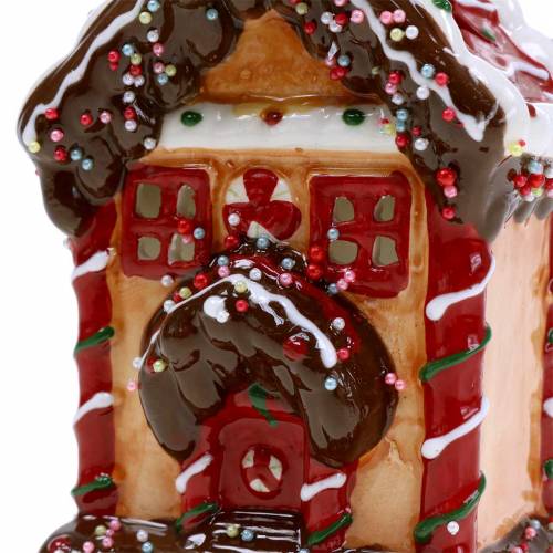 Floristik24 Lucerna Knusperhaus Bisquit, hnědá H16cm